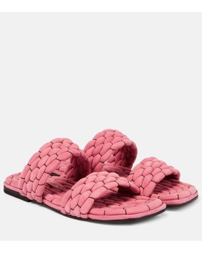Dries Van Noten Sandalen aus Leder - Pink
