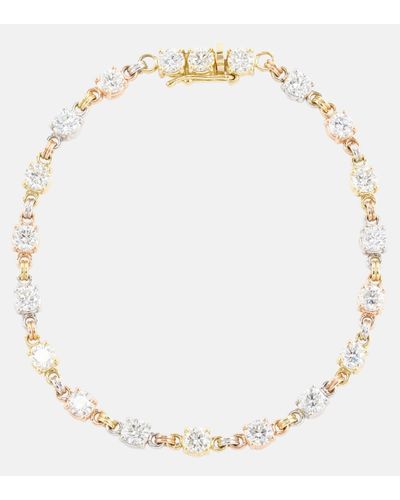 Spinelli Kilcollin Aysa 18kt Yellow, Rose, And White Gold Tennis Bracelet With Diamonds - Metallic