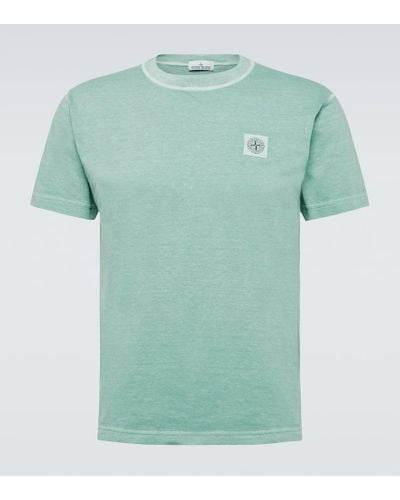 Stone Island T-Shirt Compass aus Baumwoll-Jersey - Grün