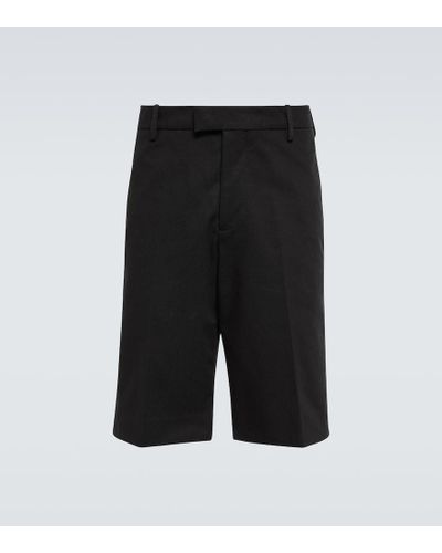 Alexander McQueen Shorts aus Baumwolle - Schwarz