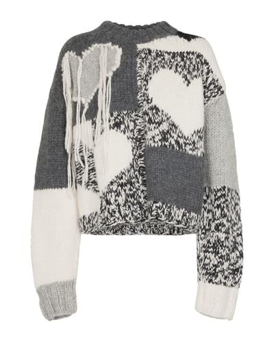 JOSEPH Intarsia Wool-blend Sweater - Multicolor