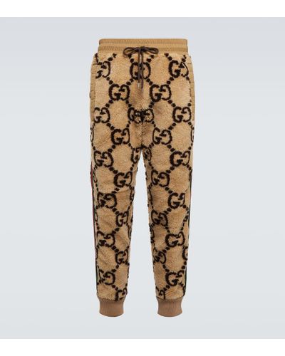 Gucci GG Jacquard sweatpants - Brown