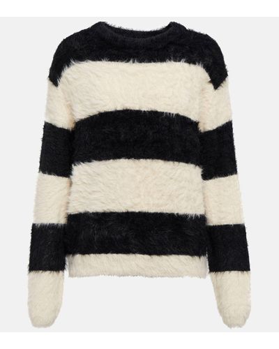 Velvet Gianna Striped Jumper - Black