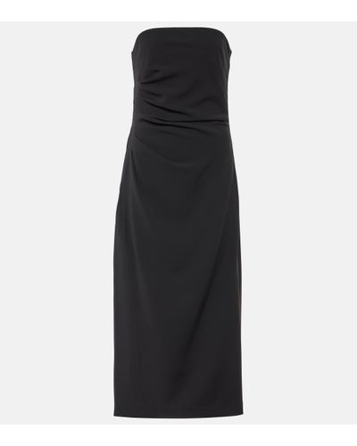 Proenza Schouler Shira Crepe Midi Dress - Black
