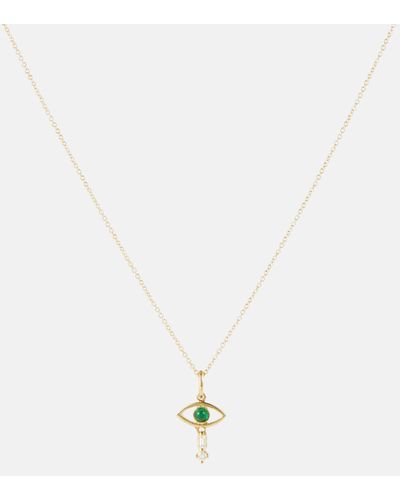 Ileana Makri 18kt Gold Necklace With Diamonds - White