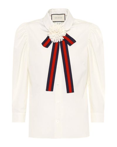 gucci bow shirt