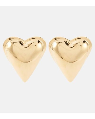 Alaïa Heart Earrings - Natural