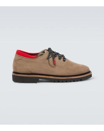 Kiton Stringate in suede - Marrone