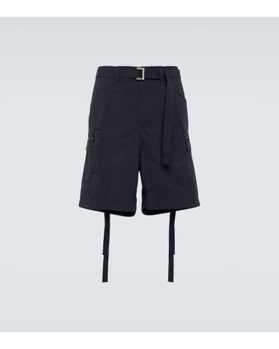 Sacai Bermuda-Shorts - Blau