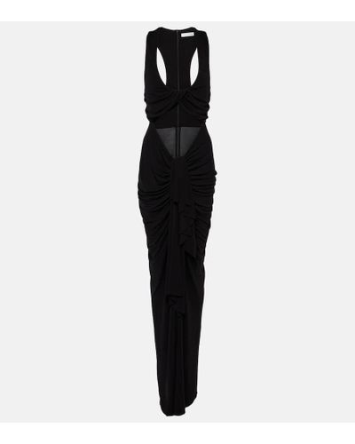 Christopher Esber Vivenda Cutout Jersey Maxi Dress - Black
