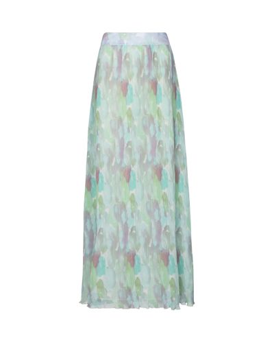 Ganni Pleated Maxi Skirt - Multicolour