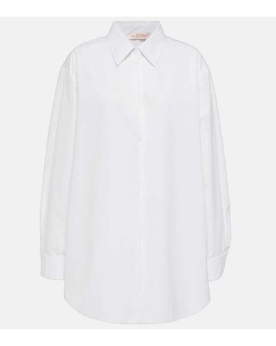 Valentino Oversize-Hemd aus Baumwolle - Weiß
