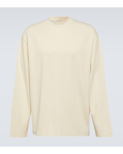 Lemaire Mock-neck Jersey Jumper - White