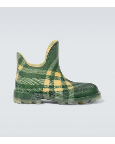 Burberry Ankle Boots Marsh Check - Grün