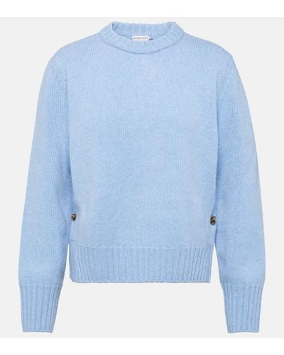 Bottega Veneta Pullover aus Wolle - Blau