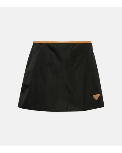 Prada Mini-jupe en Re-Nylon - Noir