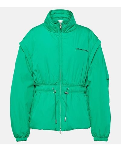 Isabel Marant Cotton-blend Blouson Jacket - Green