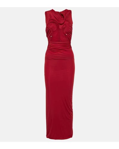 Christopher Esber Venus Cutout Jersey Maxi Dress - Red