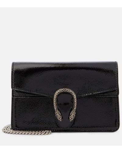 Gucci Dionysus Small Leather Crossbody Bag - Black