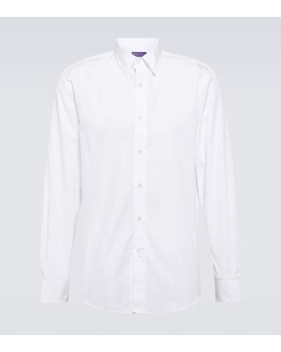 Ralph Lauren Purple Label Camisa de algodon - Blanco