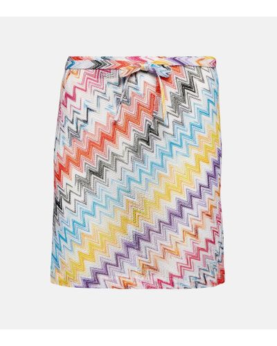 Missoni Zig-zag Knit Beach Cover-up - White