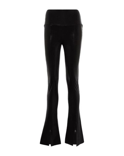 Norma Kamali Spat High-rise Flared leggings - Black