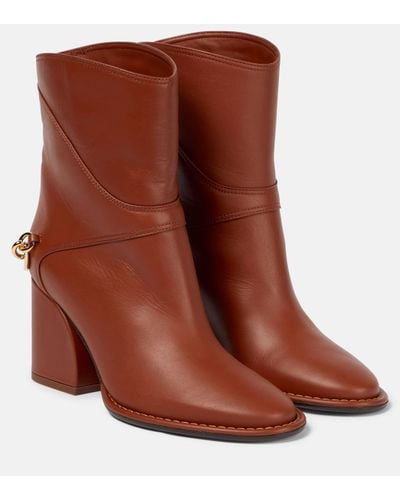 Zimmermann Bottines Gallop en cuir - Marron