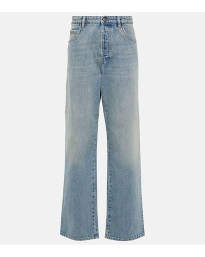 Miu Miu Mid-rise Wide-leg Jeans - Blue
