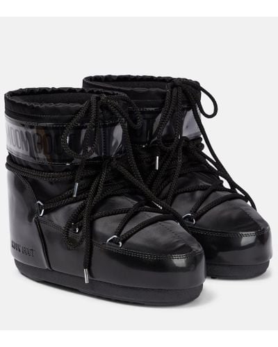Moon Boot Icon Low Pvc Snow Boots - Black