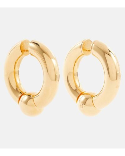 Balenciaga Mega Hoop Earrings - Metallic