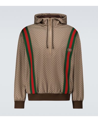 Gucci Mini GG Jersey Hooded Sweatshirt - Metallic