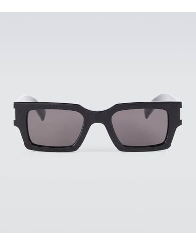 Saint Laurent Rectangular Sunglasses - Brown