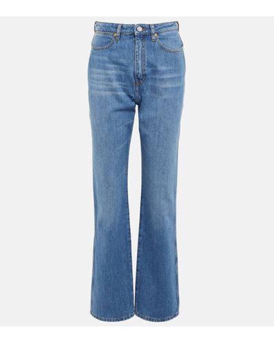 JOSEPH Fulham High-rise Straight Jeans - Blue