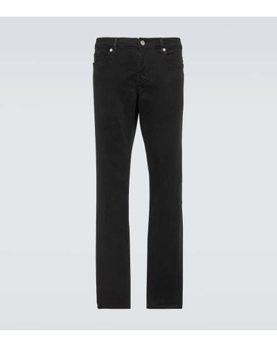 FRAME Mid-Rise Slim Jeans L'Homme - Schwarz