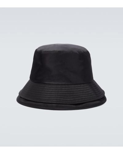 Sacai Sombrero de pescador de nylon - Negro