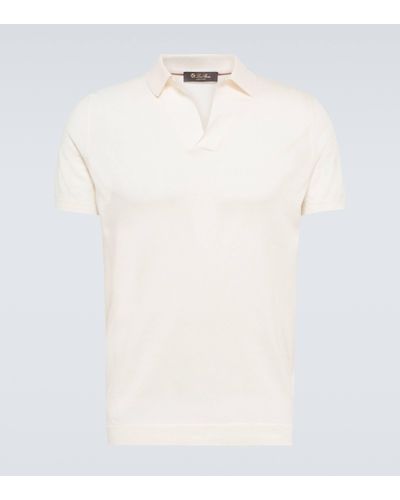 Loro Piana New Bay Cotton Polo Shirt - White