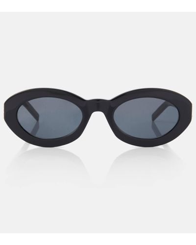 Saint Laurent Sl M136 Oval Sunglasses - Blue