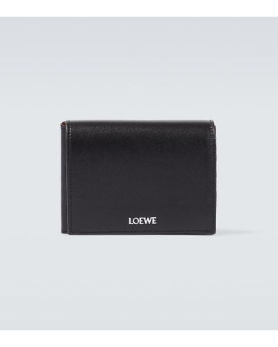 Loewe Bifold Leather Wallet - Black