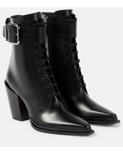 Jimmy Choo Myos 80mm leather boots - Nero
