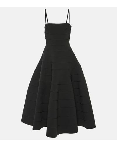 Altuzarra Connie Knitted Midi Dress - Black