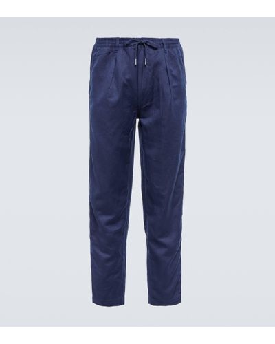 Polo Ralph Lauren Pantalon de survetement en lin melange - Bleu