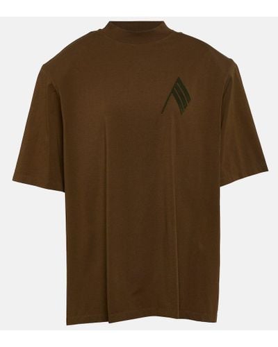 The Attico Camiseta de algodon - Marrón