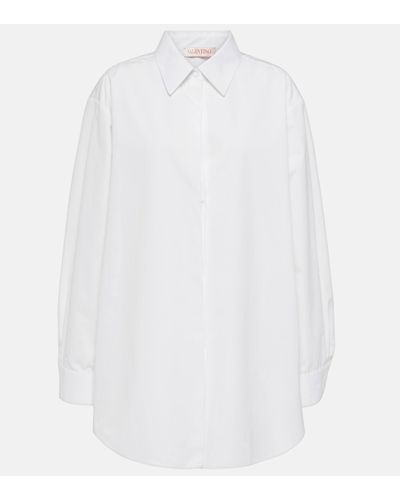 Valentino Chemise oversize en coton - Blanc