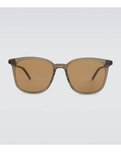Gucci Square-frame Acetate Sunglasses - Brown