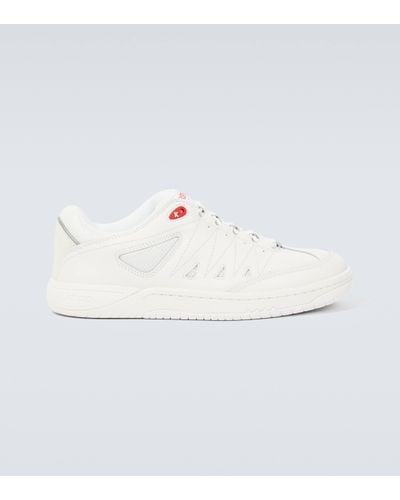 KENZO Pxt Leather Trainers - White