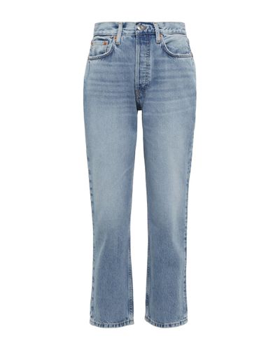 RE/DONE High-Rise Jeans 70s Stove Pipe - Blau