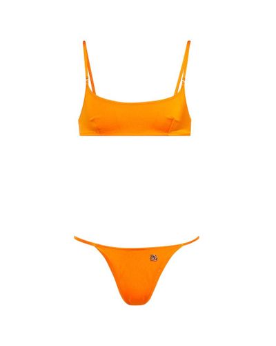 Dolce & Gabbana Bikini con logo - Arancione