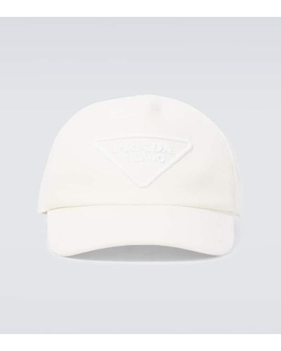 Prada Cappello da baseball con logo - Neutro