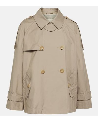 Max Mara Trenchcoat The Cube Dtrench aus Twill - Natur