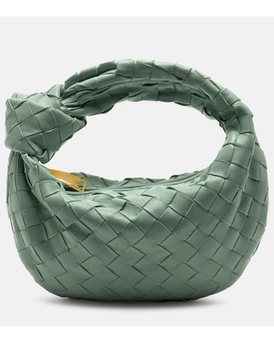 Bottega Veneta Jodie Mini Leather Tote Bag - Green